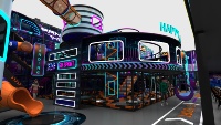 Aire de jeux intérieure Cyberpunk, conception multi-zones, taille personnalisable, toboggan géant en spirale, structure d'escalade pour parc à thème FEC, usage commercial