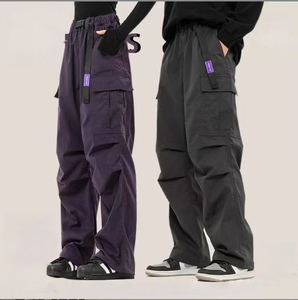<span class=keywords><strong>Pantaloni</strong></span> <span class=keywords><strong>Cargo</strong></span> Casual stile High Street da <span class=keywords><strong>uomo</strong></span> <span class=keywords><strong>pantaloni</strong></span> Pocket Multi-Pocket <span class=keywords><strong>pantaloni</strong></span> da Jogger larghi a gamba dritta con disegno da paracadutista personalizzato - Product Image 1