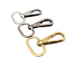 28-26mm Zinc Alloy Spring Hook Buckles, Pet Connection <strong>Clips</strong>, Climbing <strong>Carabiners</strong> - Leather Bag Accessories - Product Image 1