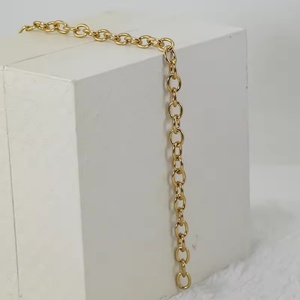 Cadena de Acero Inoxidable Versátil con Baño de Oro de 18K en Forma de O, Cadena de Acero de Titanio para Joyería DIY, Cadena de Joyería de Moda para Mujer - Product Image 3