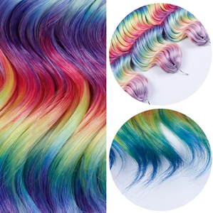 Bán Buôn Chất Lượng Cao Cao Cấp Sợi Chịu Nhiệt Sâu Sóng Ombre Tóc Vàng Bện Crochet Bện Tổng Hợp Phần Mở Rộng Tóc - Product Image 3