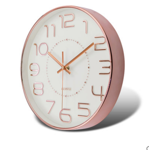 12 Inch Hot Quartz Sweep Decorative Battery Operated Rose Gold <strong>Wall</strong> Watch <strong>ClocK</strong> for Home Living Room <strong>Bathroom</strong> School - Product Image 3
