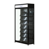 Présentoir à cartes à cadre métallique, vitrine pour cartes de jeu de collection, éclairage LED, présentoir pour cartes à collectionner sportives