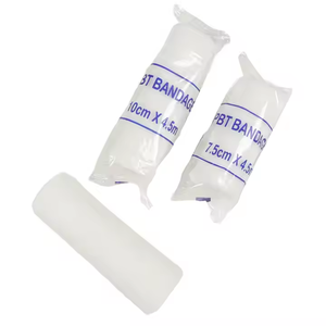 Consommables médicaux <span class=keywords><strong>de</strong></span> haute qualité : <span class=keywords><strong>Rouleau</strong></span> <span class=keywords><strong>de</strong></span> <span class=keywords><strong>gaze</strong></span> respirante <span class=keywords><strong>en</strong></span> PBT avec bande élastique – Bande <span class=keywords><strong>de</strong></span> contention élastique <span class=keywords><strong>de</strong></span> qualité - Product Image 2