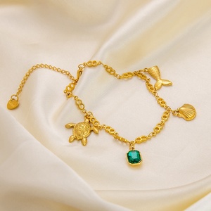 अत्यधिक प्रवृत्ति व्यक्तिगत उच्च गुणवत्ता वाले गैर-फीका पेलेंट 18k सोने की प्लेटेड स्टेनलेस स्टील फैशन गहने - Product Image 4