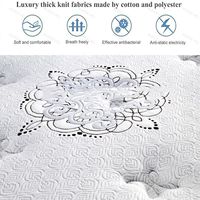 Kasur Ortopedi Mewah Berkualitas Tinggi Desain Modern Grosir dalam Kotak Ukuran Single Twin King Pocket Spring Memory Foam