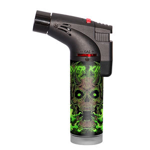 2025 nouveauté Logos personnalisés barbecue puissant rechargeable briquet torche oblique à flamme unique pour la vente en gros avec boîte d'affichage - Product Image 2