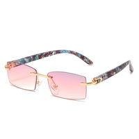 Lunettes de soleil carrées tendance sans monture pour hommes et femmes, design personnalisé, collection 2026