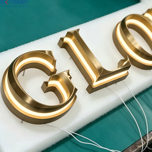 Lettres lumineuses 3D personnalisées SKYSEEN en métal avec éclairage latéral, enseigne publicitaire LED pour signalétique de projets immobiliers - Product Image 3