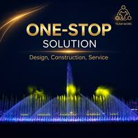 Fuente Musical Profesional para Espectáculos Acuáticos, Fuente de Agua Grande para Exteriores, Sistema de Luces LED DMX, Proyecto Llave en Mano EPC