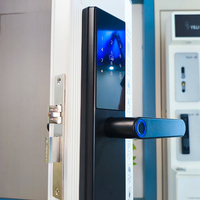 Kunci Pintu Pintar Biometrik Aluminium dengan Layar, Sistem Pembukaan Elektronik Multi-Cara Catcheye, Harga Grosir