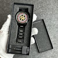 Nouvelle Montre Roulette Homme 2025 Style Sportif Mode Bracelet Acier Cadran Rond Unique Montre Cadeau Homme