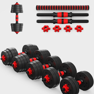 Haltères et barres de musculation réglables pour hommes et femmes, équipement de fitness complet pour la maison et usage commercial, pour débutants, en ciment - Product Image 2