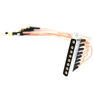 แจ็ค DCM-8W8P-K87รายชื่อบอมสำหรับตัวเมียเป็นปลั๊กตัวผู้ที่อยู่ติดต่อ8ตำแหน่งสายโคแอกซ์หรือ DCA8W8PK87F0ไฟคอมโบ D D D * A - Product Image 3