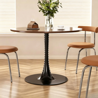 Table basse, salon, usage domestique, petit appartement, table d'appoint, table à manger ronde, style tulipe, balcon, petite table ronde