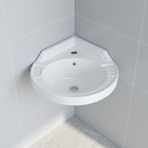 Modern Square Ceramic Countertop Wash Basin Vessel Bathroom Sink Above Counter Vanity Basin for Hospital Use - Product Image 3