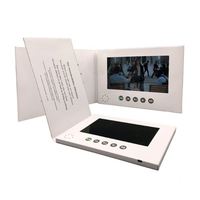 Impression offset personnalisée Brochure/livre en papier couverture souple 4.3 ''/5''/7 ''pouces écran tactile cadeau vidéo Mailer Marketing d'entreprise