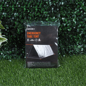 Cabane de survie tout temps 2 personnes 8 'X 5' Mylar Rescue Thermal Shelter Tube Emergency Tent - Product Image 5