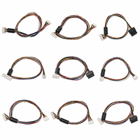 Kabel Ribbon Berpelindung Dua Ujung JST XH2.54mm Custom dengan Inti Ferit 1007 24AWG untuk Kontrol Industri