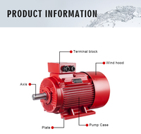 Motor Listrik Industri 380v 2.2kw,3kw,7.5kw,11 Kw,15kw Motor Listrik AC Satu/Tiga Fasa