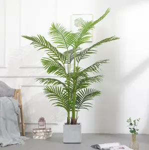 Лист 200 см большой домашний Открытый Декор зеленое искусственное растение пальма