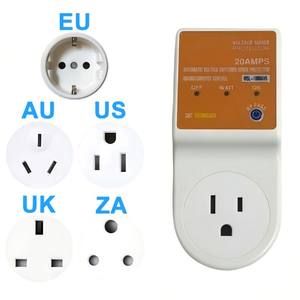 Protector de sobretensión de 20 amperios y 120V con enchufe estadounidense, interruptor automático de voltaje y protección para electrodomésticos. - Product Image 1