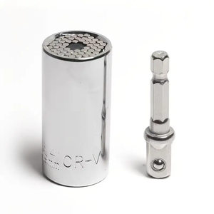 Bộ dụng cụ đa năng 2 món chuyên nghiệp 7-19mm bằng thép mạ crôm, cờ lê ratchet đa chức năng, đầu nối mũi khoan có thể thay thế - Product Image 2