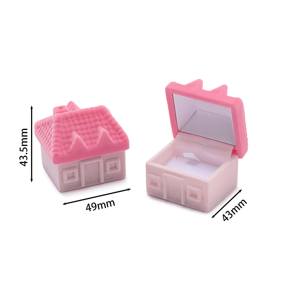 Maison rose (env.43*49mm)