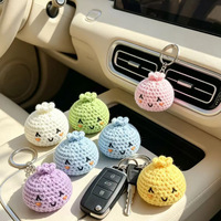 Jouet anti-stress en forme de boule de pain vapeur au crochet, fait main, doux, tricoté, pour soulager l'anxiété, amusant, accessoire de jeu de fête, personnalisable