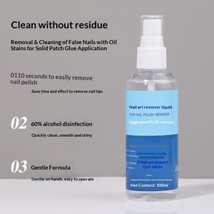 Dissolvant liquide pour ongles non agressif, dégraissant à base d'alcool, 100 ml, pour une élimination rapide - Product Image 4