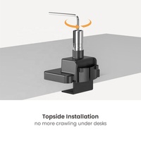 LDT80-C024P 24 "-57" 27kg double support de moniteur de bureau ultra-large super résistant bras de moniteur VESA monté sur poteau à ressort à gaz