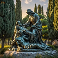 Célèbre Chrétien Catholique Religion Statue En Laiton Jésus 14 Station Quatorzième Station Grandeur Nature Jésus Posé Tombeau Sculpture En Bronze