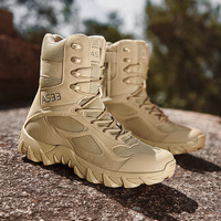 Bottes Tactiques en Caoutchouc, Montantes, de Combat, en Toile, Imperméables, pour Entreposage Frigorifique, Chaussures de Sécurité Tactiques