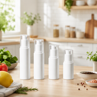 Nouvelle conception de flacons pompe sans air de 15 ml, 20 ml, 30 ml, 50 ml (marque Ruisheng), forme cylindrique pour shampoing, lotion, masque facial, sérum pour le soin de la peau