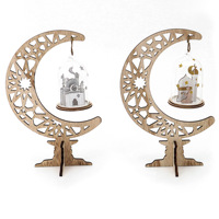Décorations de table en bois DIY avec pendentif, prix usine Nicro, cadeau islamique musulman pour l'Aïd Moubarak, décorations pour la maison
