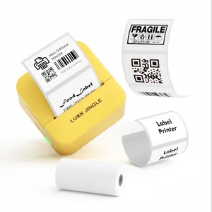 Luck Jingle Thermische Barcode Printer Voor Kleine Bedrijfsnaam Adreslabel Sticker Afdrukken