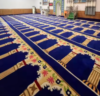 Tapis d'usine pour salon, tapis de prière musulman mural en rouleau pour la maison, tapis d'hôtel pour mosquée, utilisation au sol