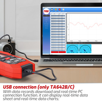 OEM ODM TASI TA642B Anémomètre Connexion USB Anémomètre Température de l'air Débitmètre Numérique