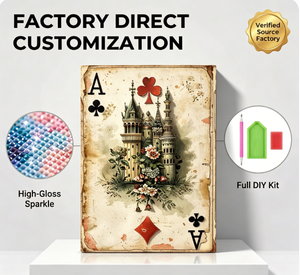 Kit de Peinture Diamant Brillant Personnalisé Songwoo Factory : Château As de Pique Vintage pour Adultes - Product Image 1
