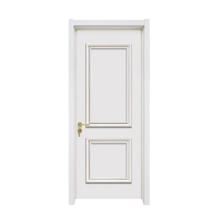White Primer Wood Veneer PVC Melamine WPC ABS Internal Doors for Israel Market