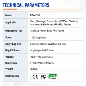 Horizontal Automatic <b>Bagging</b> Machine for Apparel Shipping Professional Clothing Poly Bagger for Fulfillment - Product Image 2