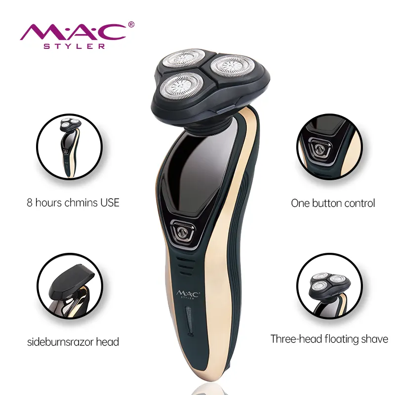 professional 3 in 1 electric shaver cordless men trimmer 3D direction floating cutting system