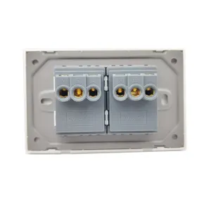 Wenzhou America Standard 2 Gang Electrical Switch Socket For Home 3 Pin Wall Outlet