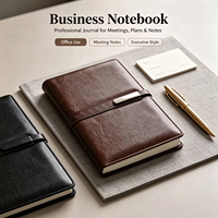 Carnet de notes et organiseur personnalisable en cuir avec couverture en tissu/PP, à feuilles mobiles et fermeture magnétique – Vente en gros