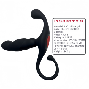 Whole Sale Anal Plug Button <strong>Vibration</strong> Prostate Massager Adult Sex Toys Anal <strong>Vibrators</strong> <strong>Male</strong> <strong>Masturbator</strong> - Product Image 3