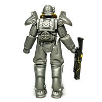 Figurine Mainan Model Kit Plastik ABS Kustom 3,75 Inci Robot Militer Metalik Video Game Figur Aksi Artikulasi Gantungan Kunci