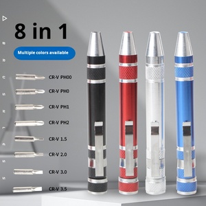 8-in-1 aluminium gereedschap Pen-pen-vormige multifunctionele schroevendraaier voor doe-het-zelf en kleine apparaten - Product Image 2