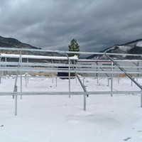 Structure de montage au sol pour panneaux solaires, système de supports solaires en acier galvanisé et alliage d'aluminium, garantie 10 ans