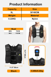 Mochila Deportiva Casual con Cremallera Impermeable de Nailon, Forro de 5L+1.5L, Diseño de Personajes para Correr al Aire Libre, Ligera - Product Image 4
