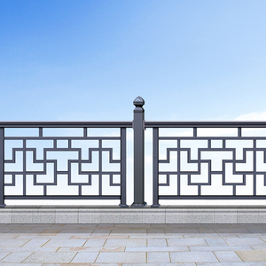 Recinzione in Alluminio Tipo Cinese Personalizzabile con Rivestimento in Polvere, Pali Decorativi <span class=keywords><strong>3D</strong></span> in Colori Personalizzabili - Product Image 3